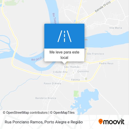 Rua Ponciano Ramos mapa