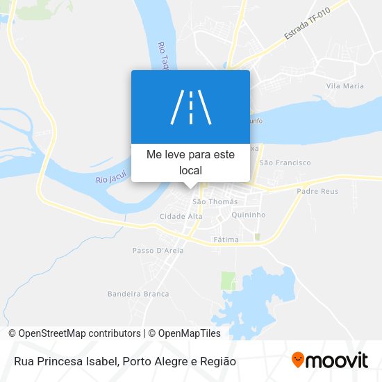 Rua Princesa Isabel mapa