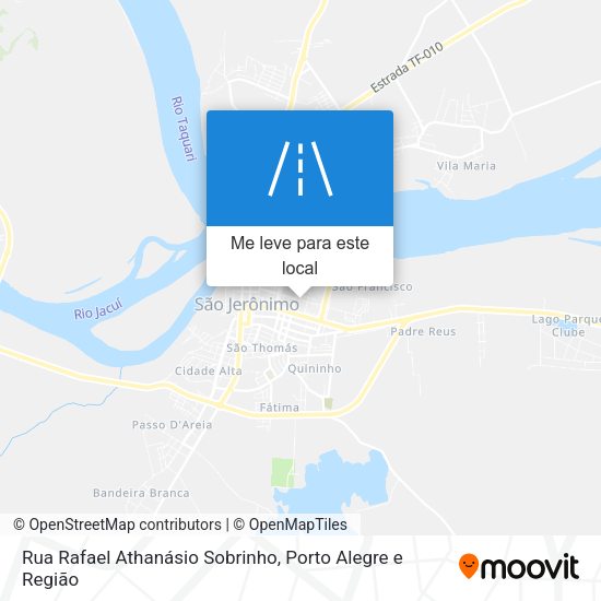 Rua Rafael Athanásio Sobrinho mapa