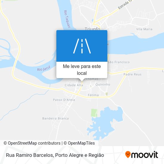 Rua Ramiro Barcelos mapa