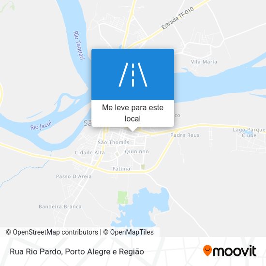 Rua Rio Pardo mapa