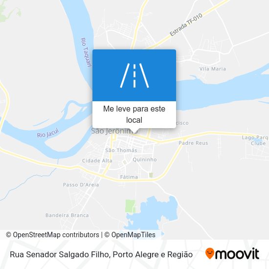 Rua Senador Salgado Filho mapa