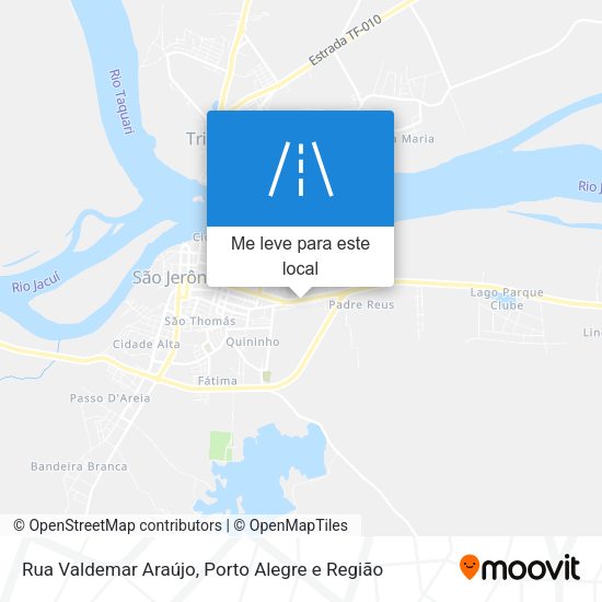 Rua Valdemar Araújo mapa