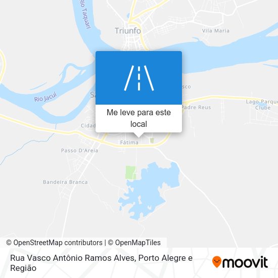 Rua Vasco Antônio Ramos Alves mapa