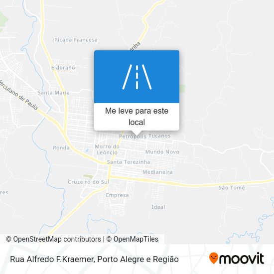 Rua Alfredo F.Kraemer mapa