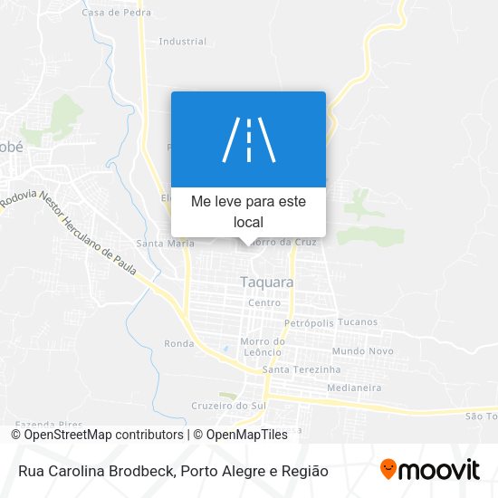 Rua Carolina Brodbeck mapa