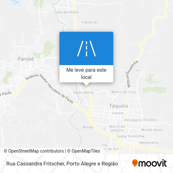 Rua Cassandra Fritscher mapa
