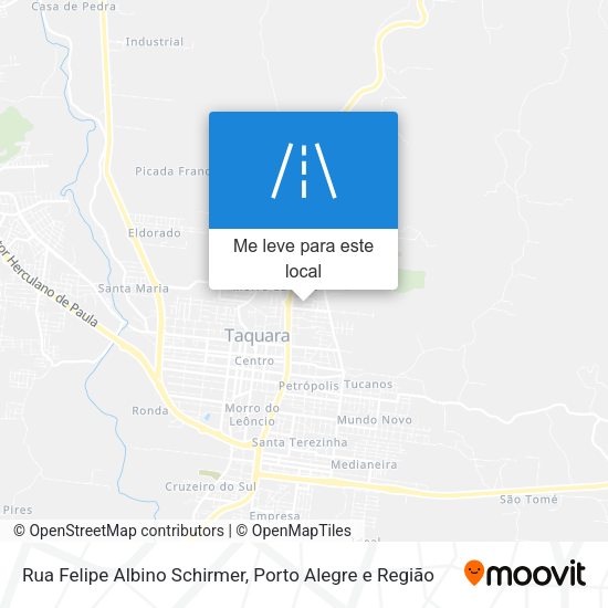 Rua Felipe Albino Schirmer mapa