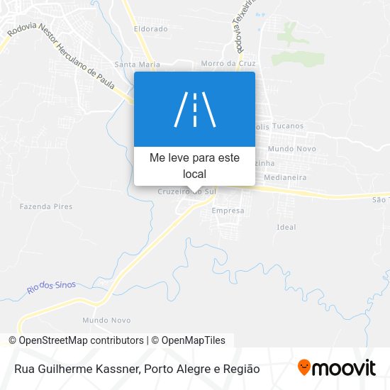 Rua Guilherme Kassner mapa