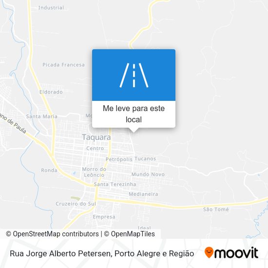 Rua Jorge Alberto Petersen mapa