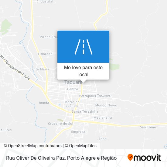 Rua Oliver De Oliveira Paz mapa
