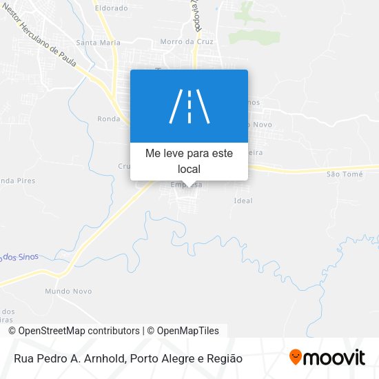 Rua Pedro A. Arnhold mapa