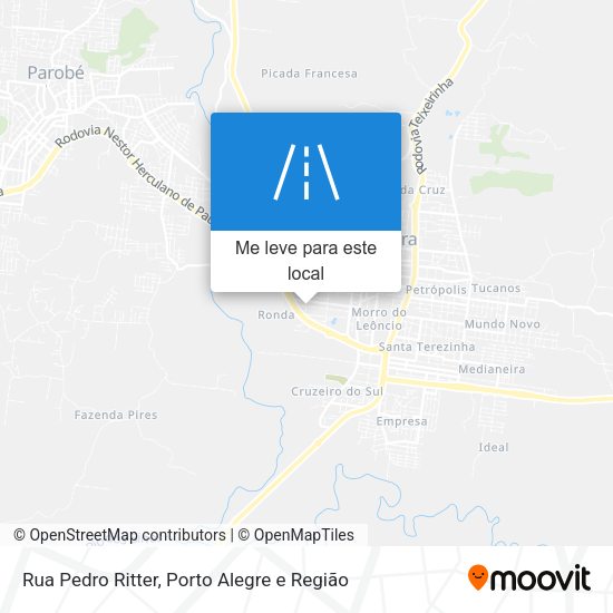 Rua Pedro Ritter mapa