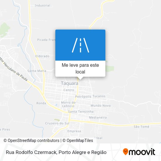 Rua Rodolfo Czermack mapa