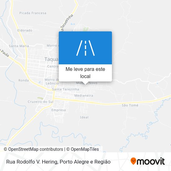 Rua Rodolfo V. Hering mapa