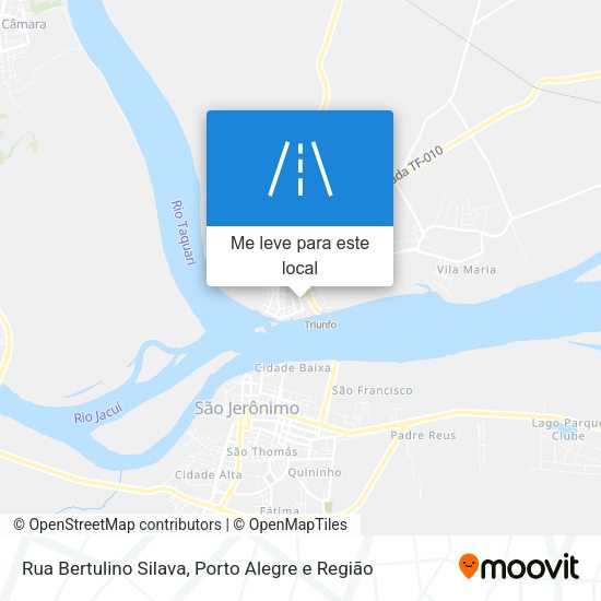 Rua Bertulino Silava mapa