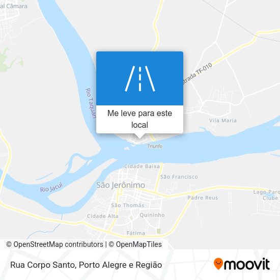 Rua Corpo Santo mapa