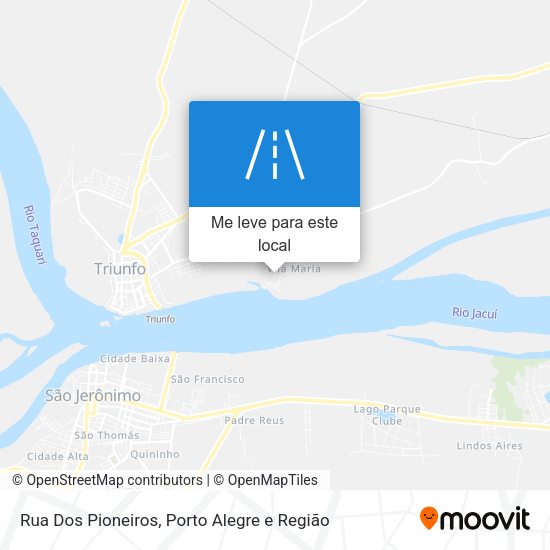 Rua Dos Pioneiros mapa