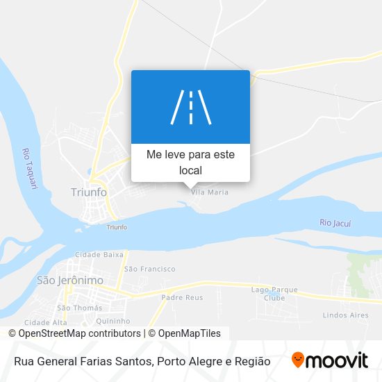 Rua General Farias Santos mapa