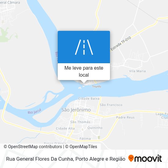 Rua General Flores Da Cunha mapa