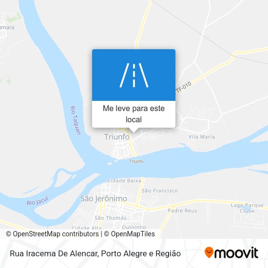 Rua Iracema De Alencar mapa