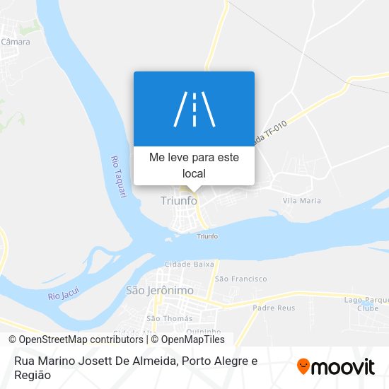 Rua Marino Josett De Almeida mapa