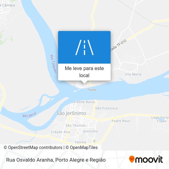 Rua Osvaldo Aranha mapa