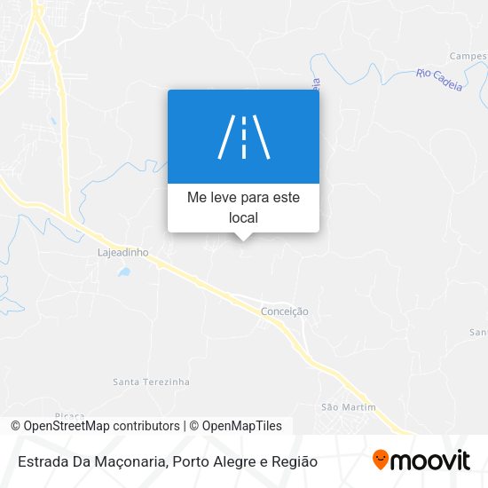 Estrada Da Maçonaria mapa