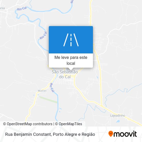 Rua Benjamin Constant mapa