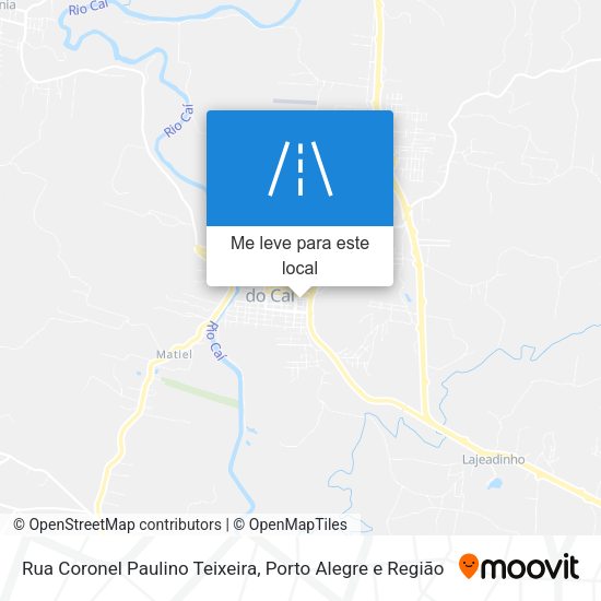 Rua Coronel Paulino Teixeira mapa
