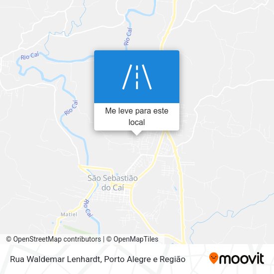 Rua Waldemar Lenhardt mapa