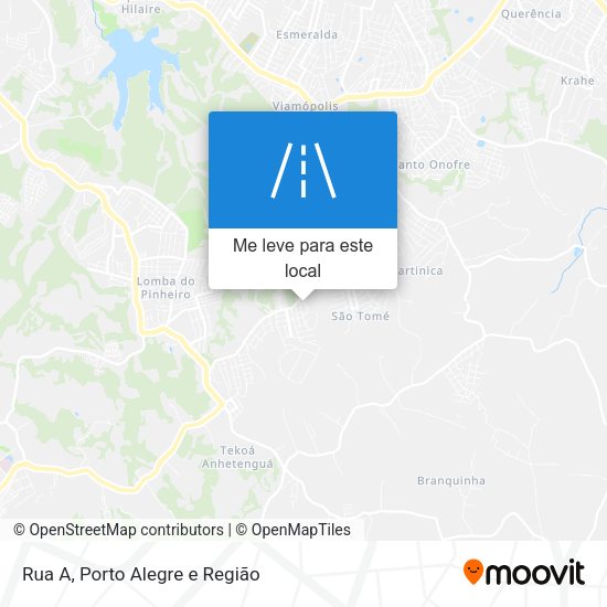 Rua A mapa