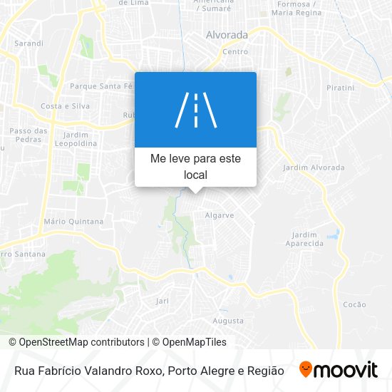 Rua Fabrício Valandro Roxo mapa
