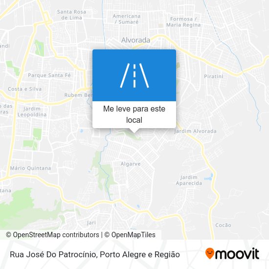 Rua José Do Patrocínio mapa