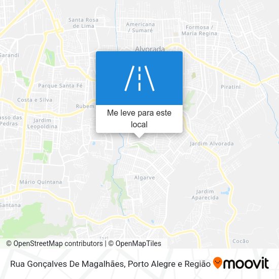 Rua Gonçalves De Magalhães mapa