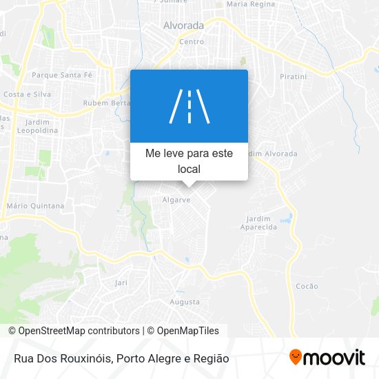 Rua Dos Rouxinóis mapa
