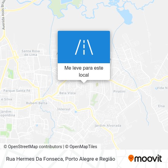 Rua Hermes Da Fonseca mapa
