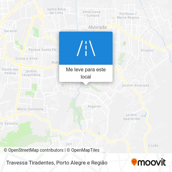 Travessa Tiradentes mapa