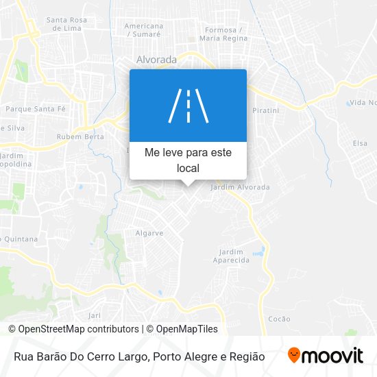 Rua Barão Do Cerro Largo mapa