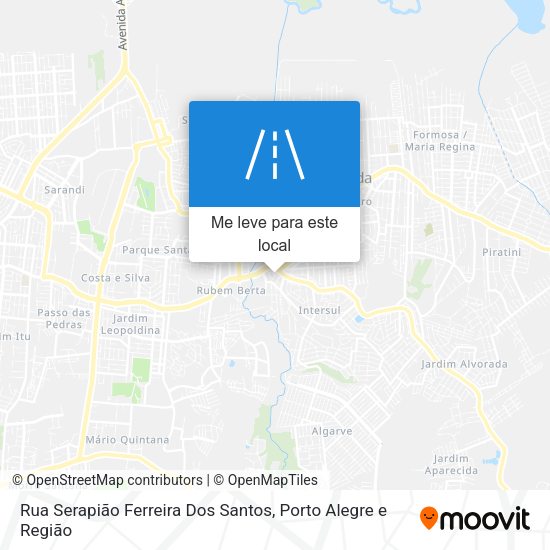 Rua Serapião Ferreira Dos Santos mapa