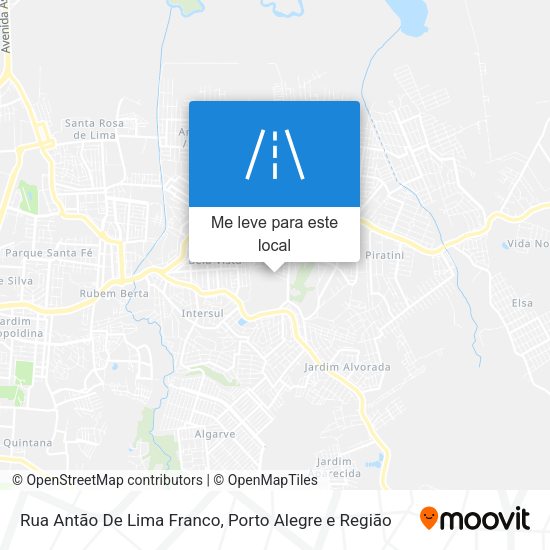 Rua Antão De Lima Franco mapa