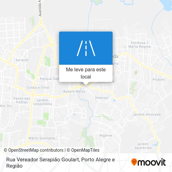 Rua Vereador Serapião Goulart mapa