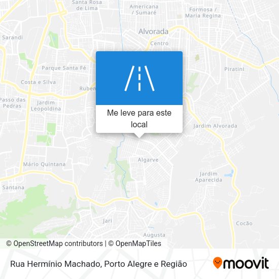 Rua Hermínio Machado mapa