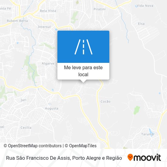 Rua São Francisco De Assis mapa