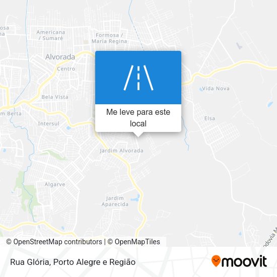 Rua Glória mapa