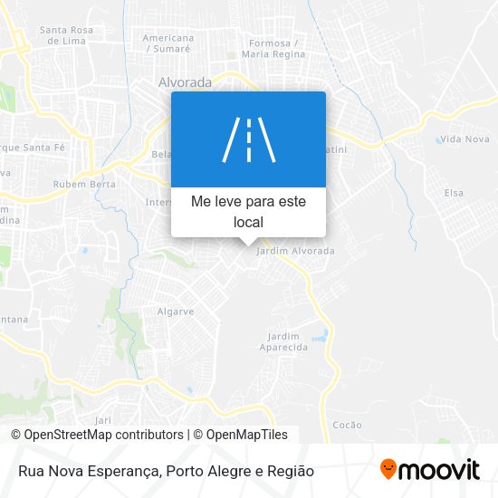 Rua Nova Esperança mapa