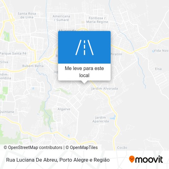 Rua Luciana De Abreu mapa