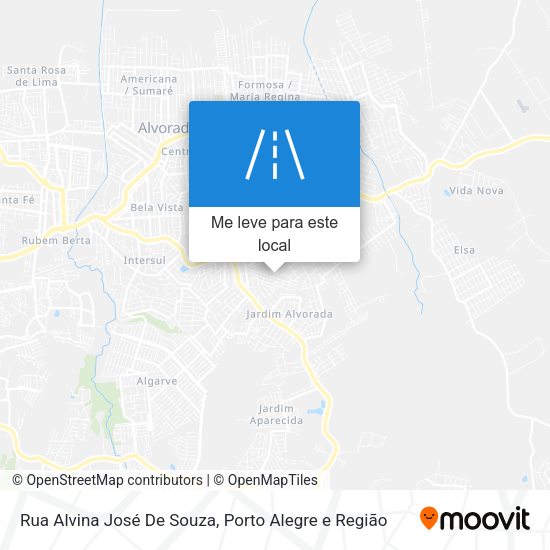 Rua Alvina José De Souza mapa