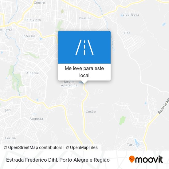 Estrada Frederico Dihl mapa