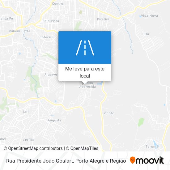 Rua Presidente João Goulart mapa